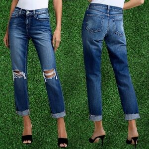 NWOT L’AGENCE ‘Olga’ High-Rise Cuffed Cigarette Jeans in “Amarillo” Size 23